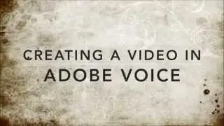 Adobe Voice Demo