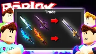 Roblox Adventures - 5X GODLY KNIFE BET CHALLENGE! (Murder Mystery 2)