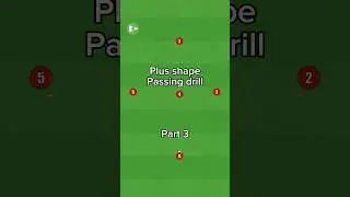 Plus shape passing drill! #football #footballdrills #soccer #dribbling #footballplayer #fyp #fyp