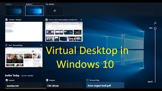 Windows 10 | Task View Settings |  How to add a Virtual  desktop in Windows 10 in hindi