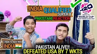 India Once Again With A Big Win Against USA 🇺🇸 |India Qualified For Super 8 |Pakistan Is Still Alive
