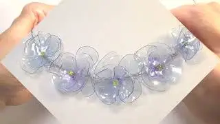 Цветы из бутылки. Украшения. НАТУРАЛЬНЫЕ камни. Natural jewelry. Бисероплетение. Равиля Рукодельница