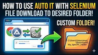 How To Use AutoIT with Selenium Java | File Upload & Chrome Download Automation