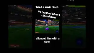 I silenced him with a fake lol 😂 (no luck all skill 😉) #rl #yt #youtubeshorts #rocketleague #fypシ