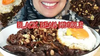 BLACK BEAN NOODLE - JJAJANGMYEON MUKBANG ASMR #asmreating #jjangmyeonasmr #blackbeannoodlesasmr