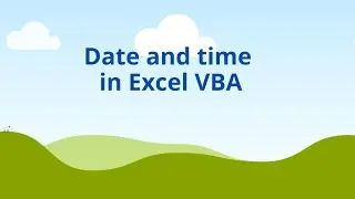 Date and time in excel VBA | Part 6 | VBA Tutorial