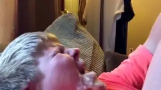 Funny videos.Baby barfed in my mouth.