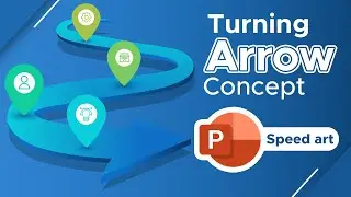 How to Create a Turning Arrow Design for PowerPoint Presentations
