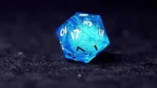 Liquid Core DND Dice Set – Sharp Polyhedral D6 & D20, Gift for D&D Players