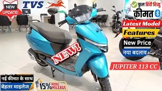 Finally New TVS JUPITER 113 CC Model Full  Detail Walkaround Review @ProudToBeaMotovlogger