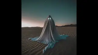 Scary Driving Night Desert