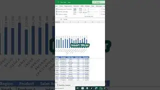 Create a dynamic chart using slicer in excel 