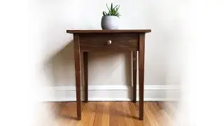 Building an Heirloom Walnut Shaker Side Table | FREE Plans!