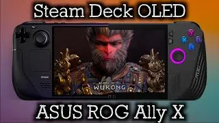 Rog Ally X vs Steam Deck OLED - Black Myth Wukong  [FPS Battle]