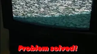 How to fix no picture but sound working on vcr/ crt vcr combo unit!