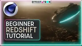 Create a Sci-Fi Landscape in C4D S26 with Redshift 3.5 - 3D Environment Tutorial
