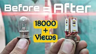 Make your bike headlight bulb into a led bulb (professional led) by AD's thoughts