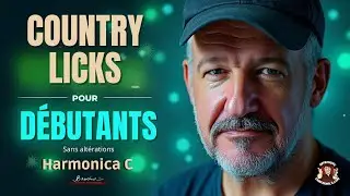 Country Licks pour débutants - Harmonica C - Free Tabs