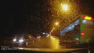 Roadgid Optima GT - пример ночной записи передней камеры в Full HD