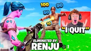 I Trolled A Streamer Until He Deleted Fortnite...