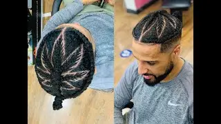 How To Cornrow Leaf / Leaf 🍁 Design Braids 🔥