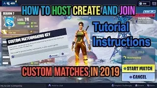 Fortnite How To Create, Host and Join Custom Matchmaking Lobby Servers in 2024 Tutorial Instructions