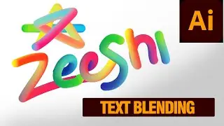 How to use the BLEND TOOL - Creating 3D Lettering - Adobe Illustrator Tutorial -