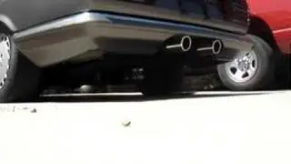 mercedes 500SEL custom exhaust