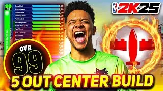 THE BEST 5 OUT CENTER BUILD IN NBA2K25 