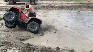 Puddle Hopping Four Wheeler