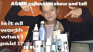 ASMR collection show and tell ( Face moisturizers ) ￼- tapping