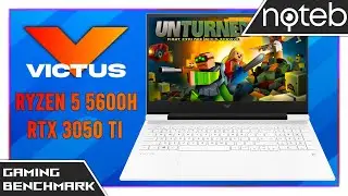 HP Victus 16 (2021) - Unturned Gameplay Benchmark (Ryzen 5 5600H, RTX 3050 Ti)