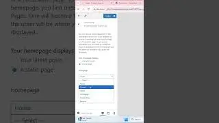 How to change your Homepage in WordPress
