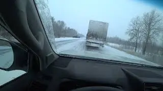 Трасса Новосибирск-Омск последствия снегопада 13 декабря 2021г
