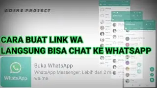 CARA BUAT LINK WA BISA LANGSUNG CHAT KE WHATSAPP