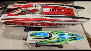 Pro Boat Blackjack 42 and Traxxas Blast RC Boats