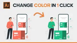 How To Change Every Instance Of A Color In Adobe Illustrator | Adobe Illustrator Tutorial