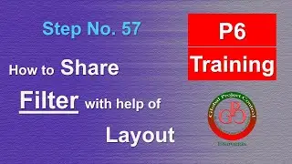 🔴 How do we share the filter in the Primavera P6 with the help of the layout?
