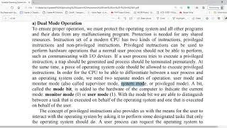 Dual mode operation