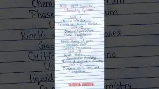 Bsc 3rd semester chemistry syllabus | bsc 2nd year 3rd semester chemistry syllabus  | 