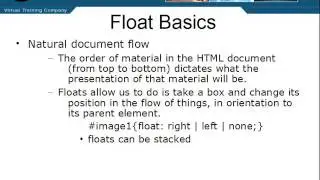 CSS 2 & 3 - 9.03 Float Basics (Part 1)