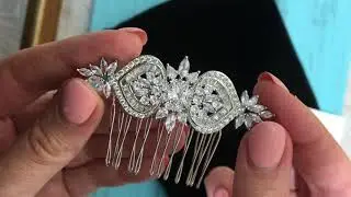 Свадебный гребень кружевной
