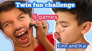 Twin fun Challenge. Who lose will get a face paint .5 fun games.#fun #games #partygames #twinbro