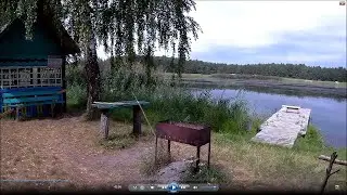 ОТДЫХ С НОЧЕВКОЙ на берегу лесного озера. Рыбалка. Шашлыки.