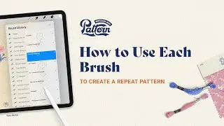 How to use each brush to create repeat pattern