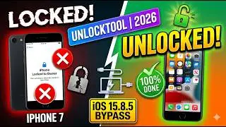 iPhone 7 iOS 15.8.5 iCloud Bypass By Unlocktool 2025