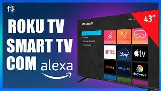 ROKU TV,  SMART TV - COM GOOGLE HOME E ALEXA,  unboxing!
