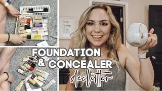 FOUNDATION & CONCEALER DECLUTTER // Prepping for College 2020!