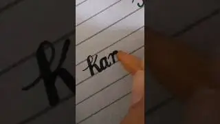 how to write using cut marker in English tutorial ✅ #handwriting #name #calligraphy #shortsvideo