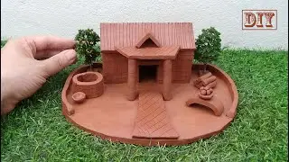 How to make miniature Village House || How to make miniature kitchen set